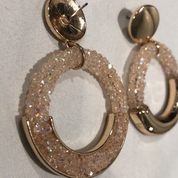 Crystal Hoop Earrings - Picture 3 of 3